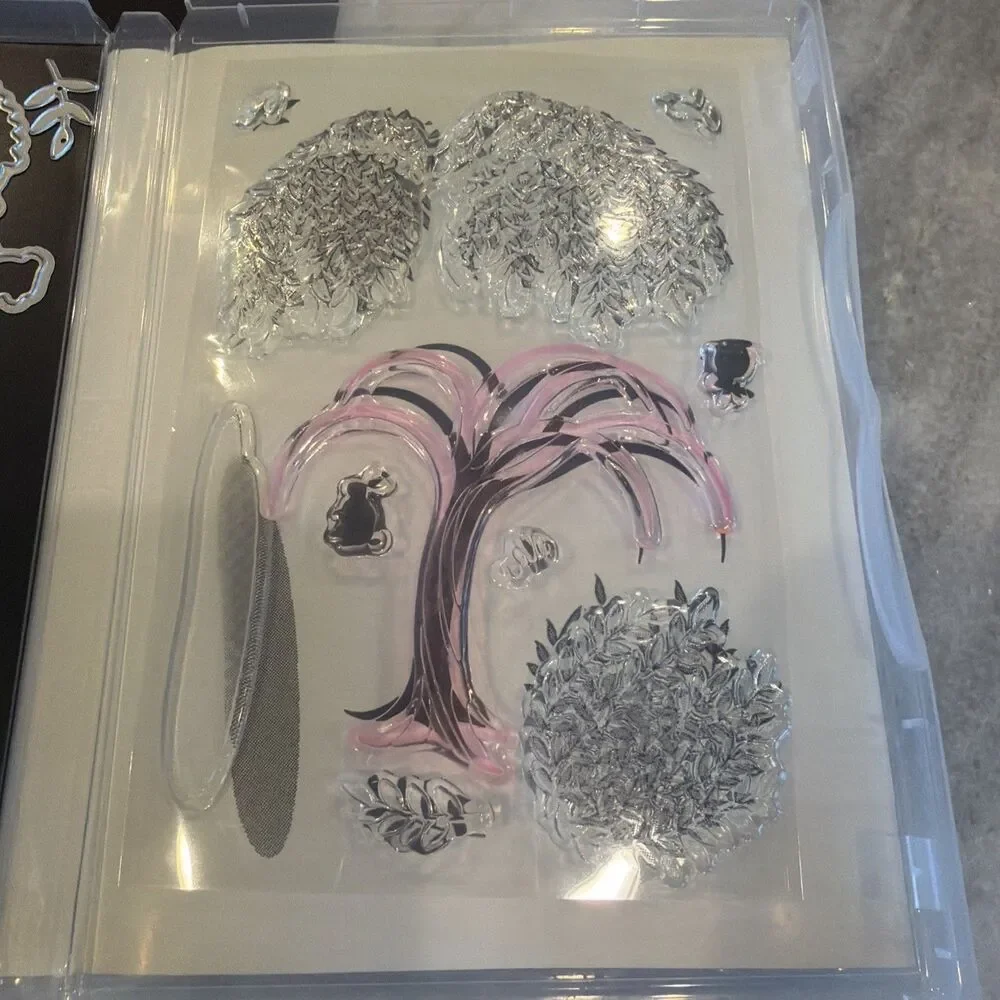 Stampin’ Up! Willow Tree Stamp Set & Dies Bundle EUC 158864